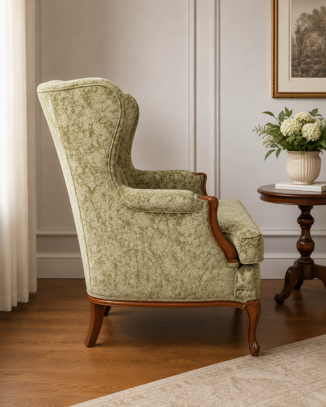 Classic Tufted Wingback Lounge Chair
