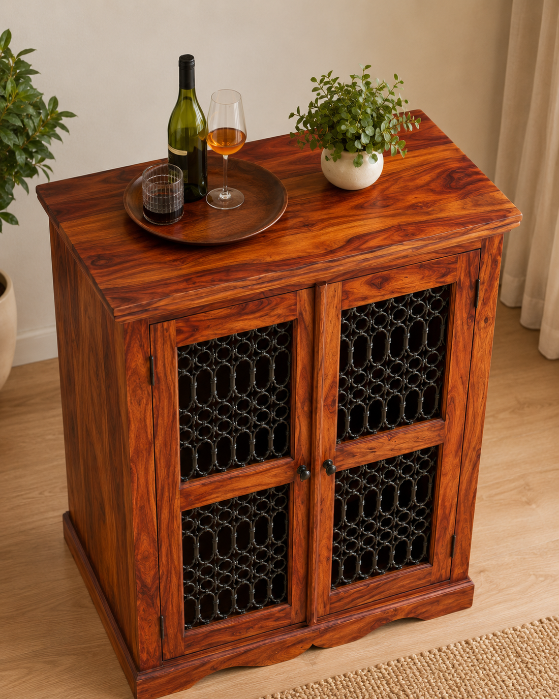Heritage Solid Wood Crockery Cabinet