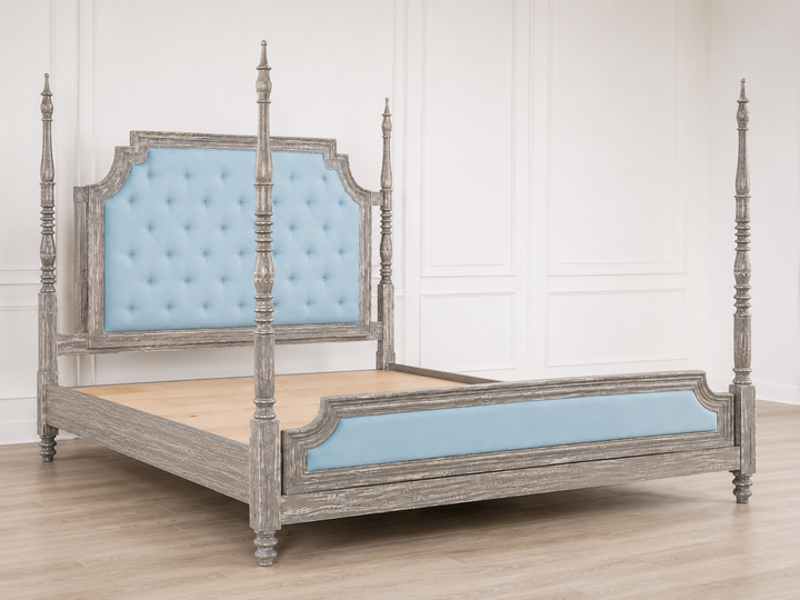 Serenity Upholstered Four Poster Bed