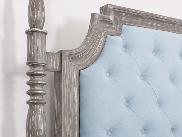 Serenity Upholstered Four Poster Bed
