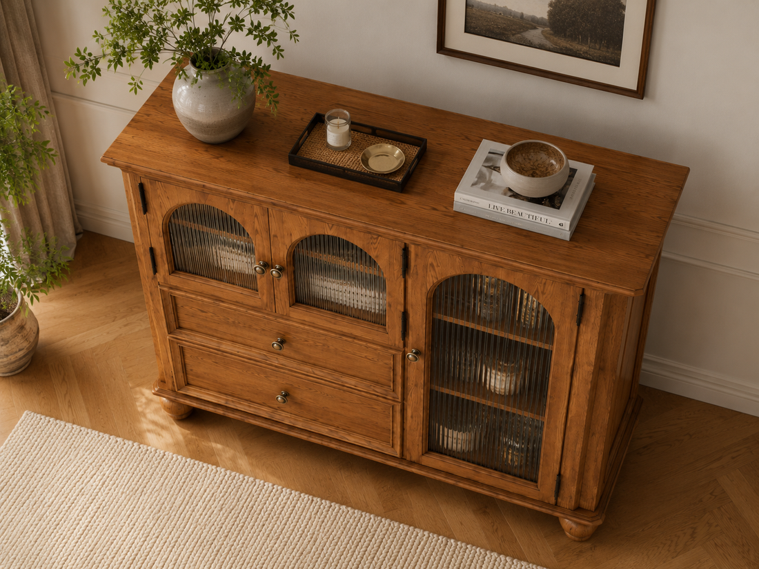 Heritage Arched Glass Sideboard
