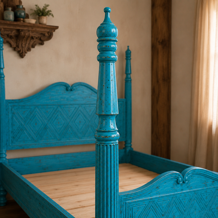 Azure Haven Four Poster Bed