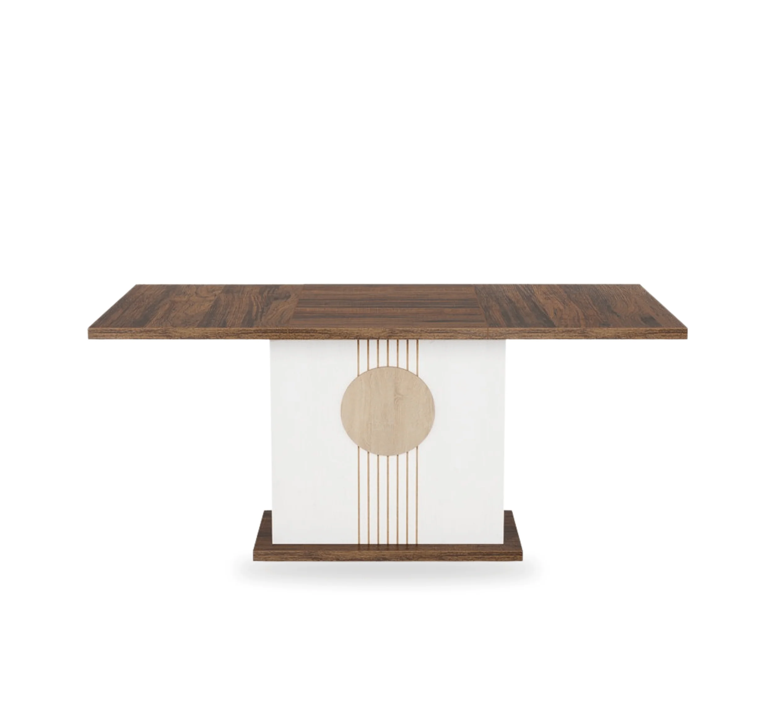 Sunburst Wooden Dining Table Set