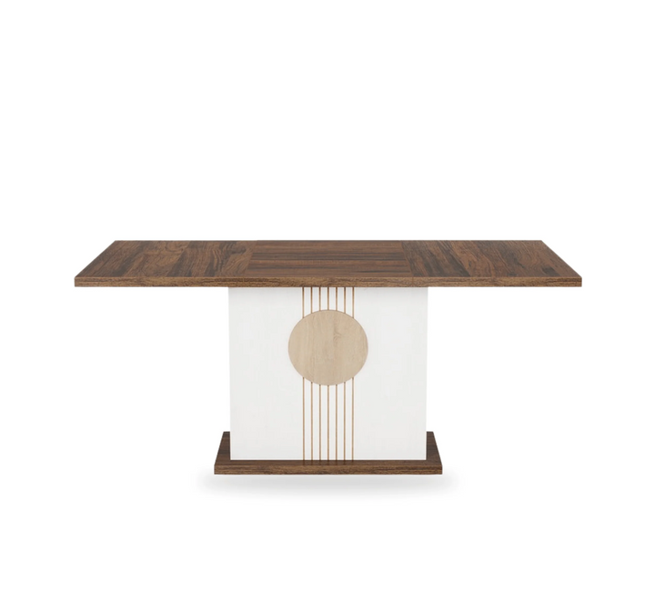 Sunburst Wooden Dining Table Set