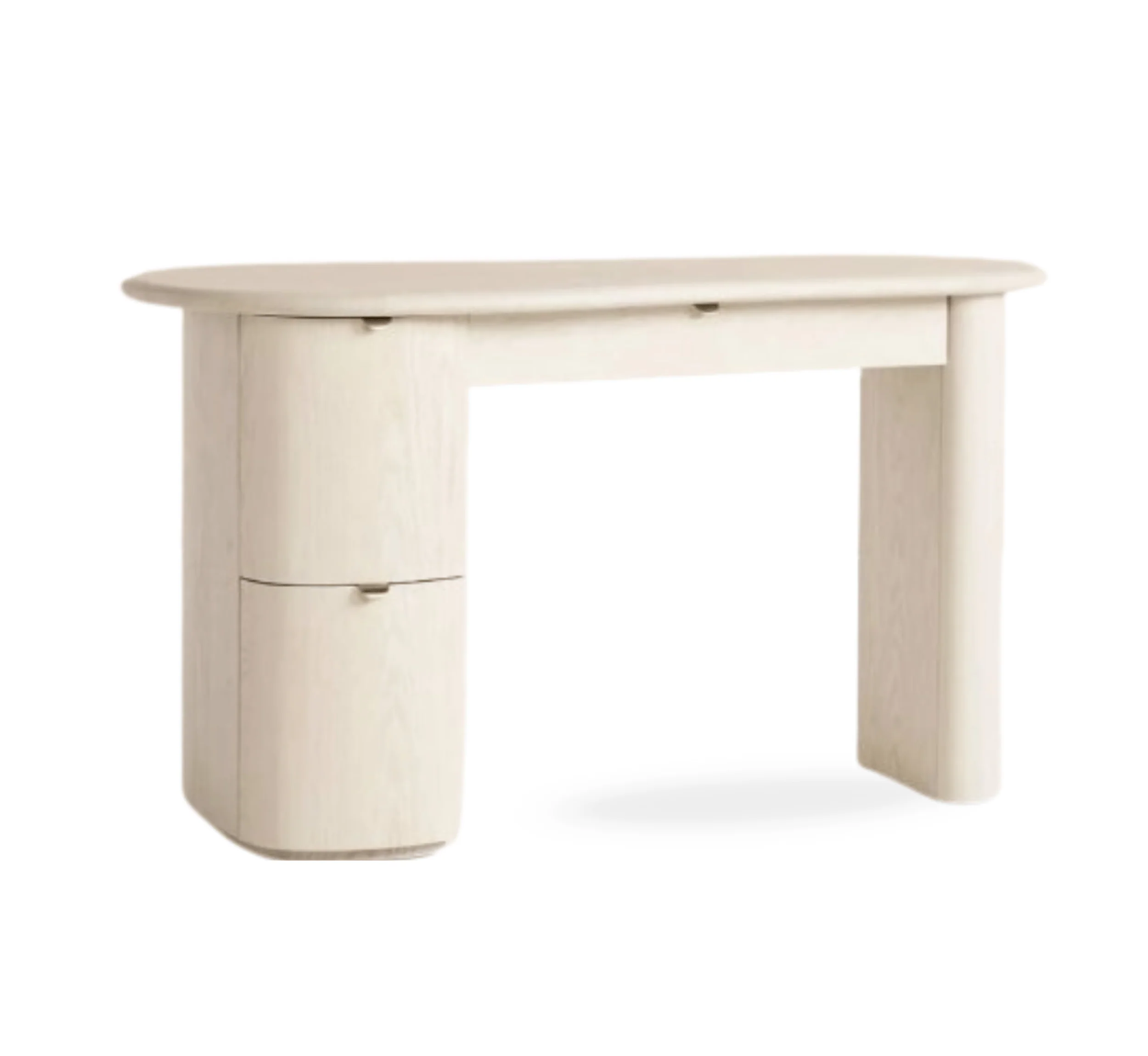 Leyah Wooden Workstation Desk