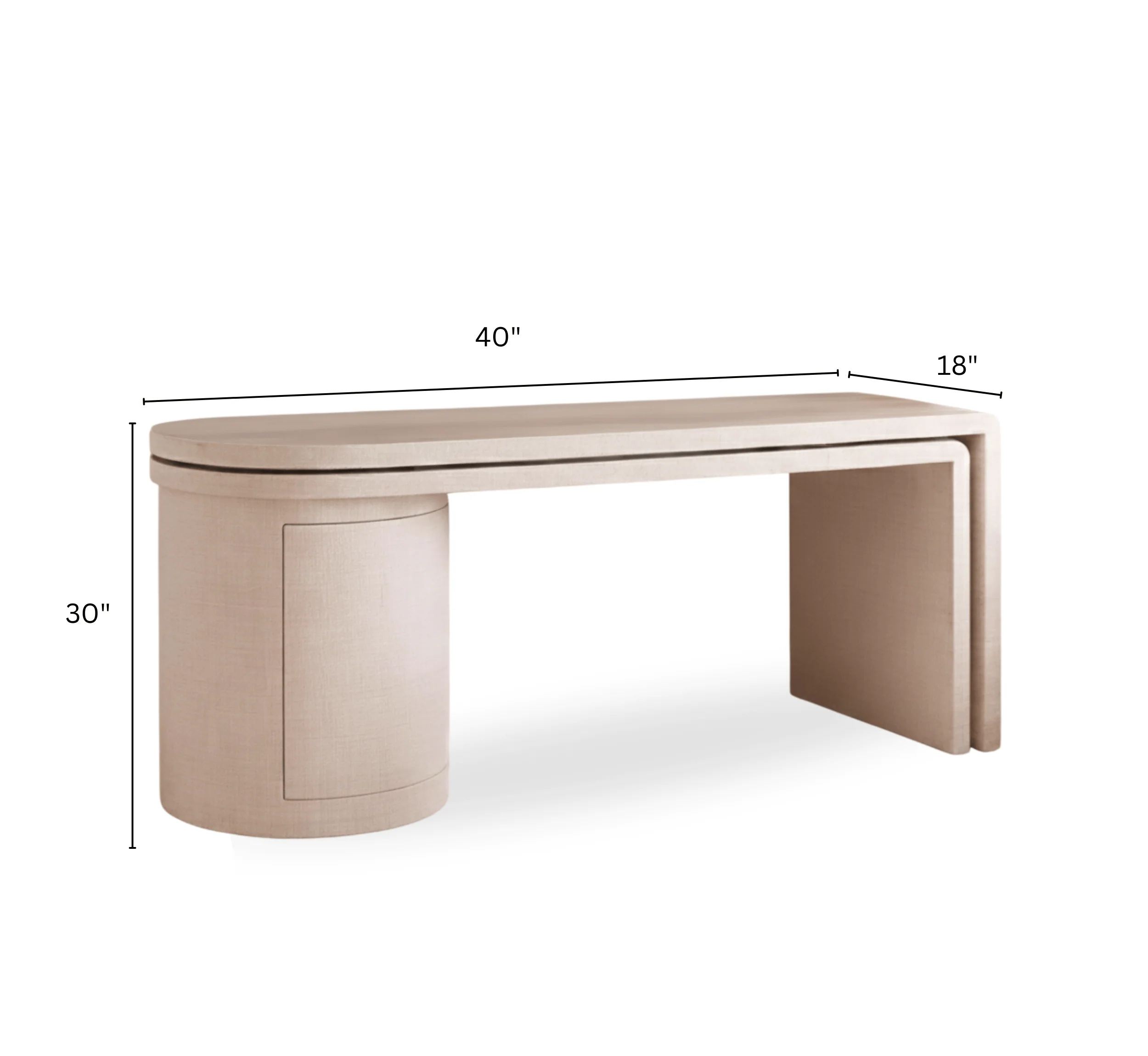 Rose Wooden Home Office Desk