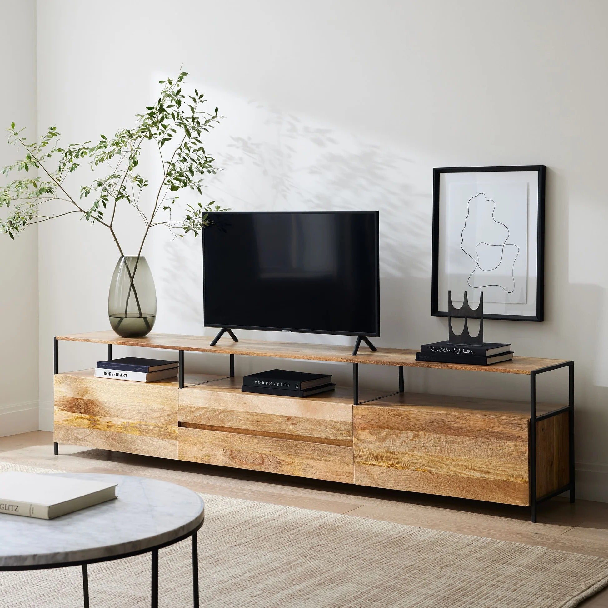 Alec Industrial Storage Media Console