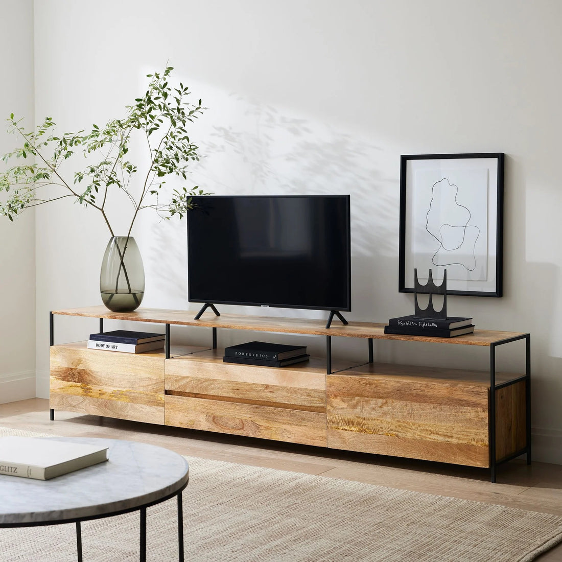 Alec Industrial Storage Media Console