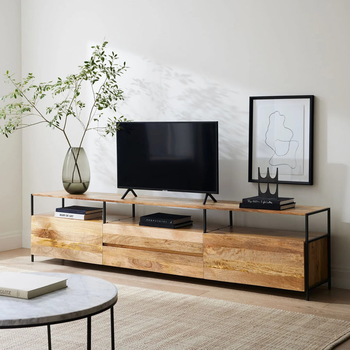 Alec Industrial Storage Media Console