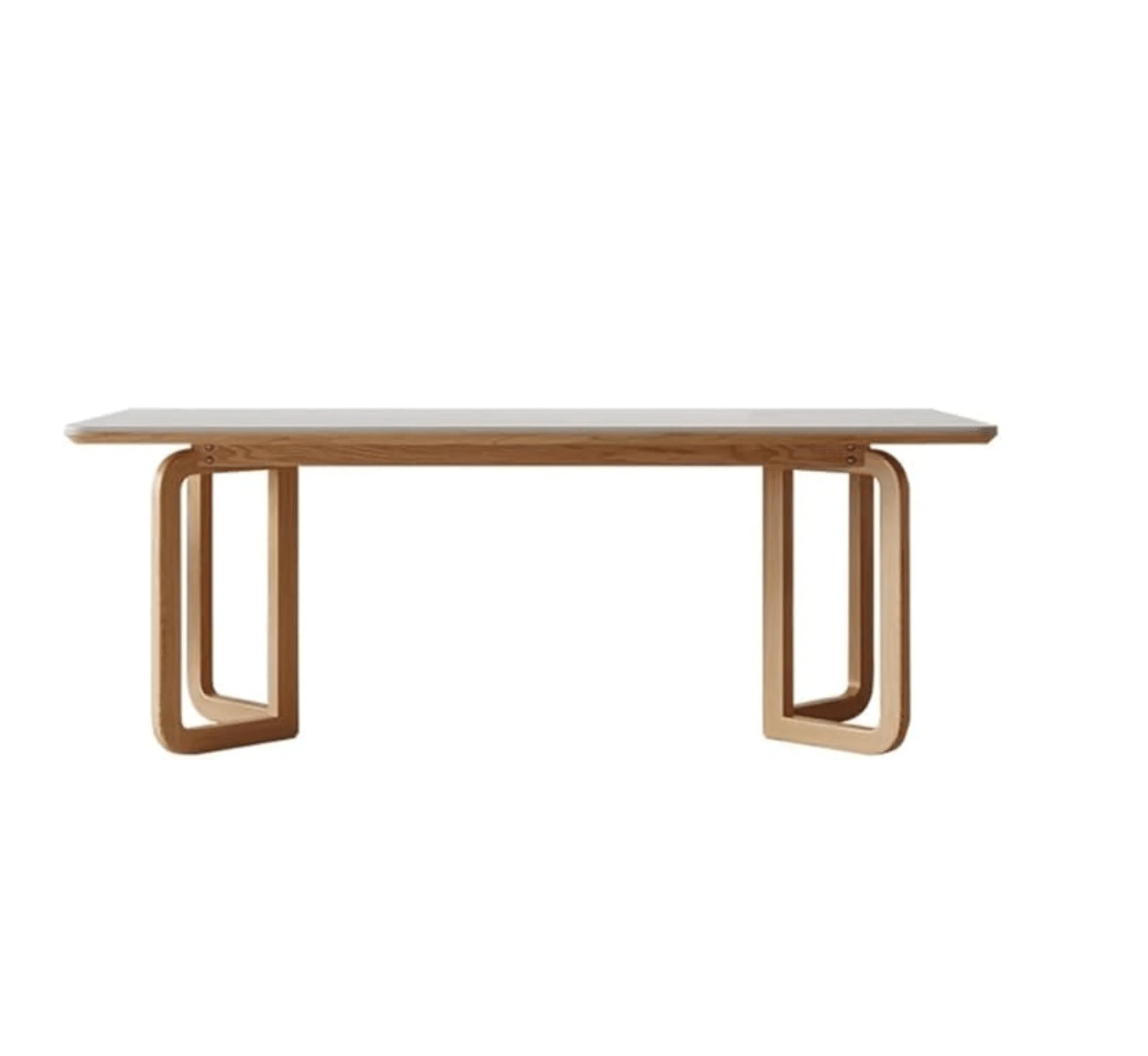 Leila Marble-Top Wooden Dining Table Set