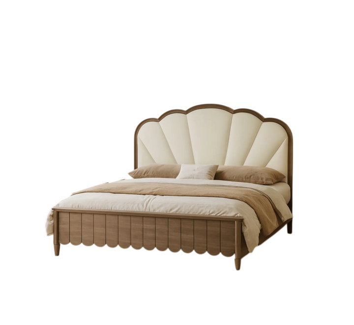 Lisa 100% Solid Wood Upholstered Beds