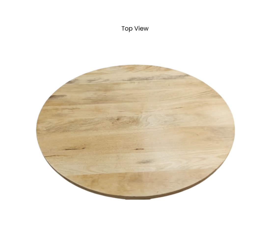 Aurum Round Stone Finish Coffee Table