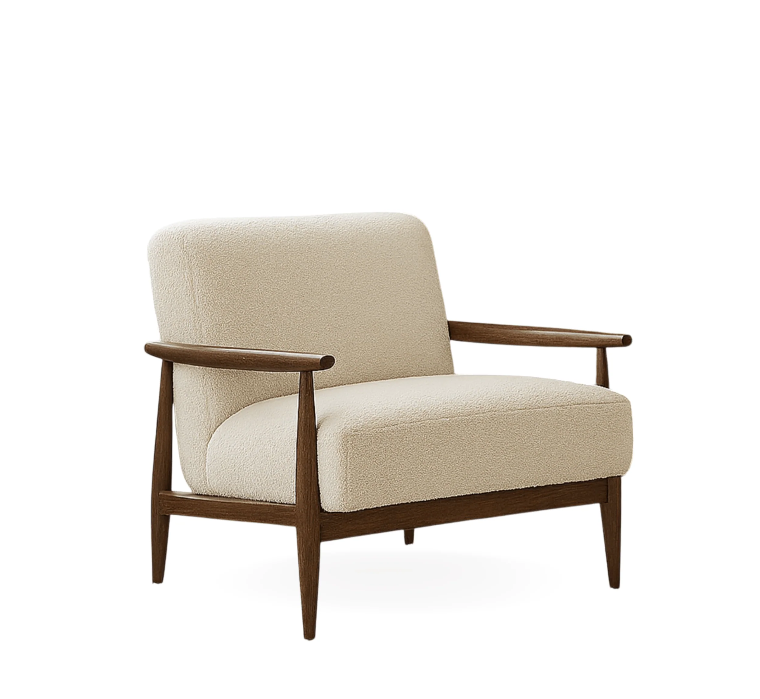 Kiyan Wooden Plush Armchair