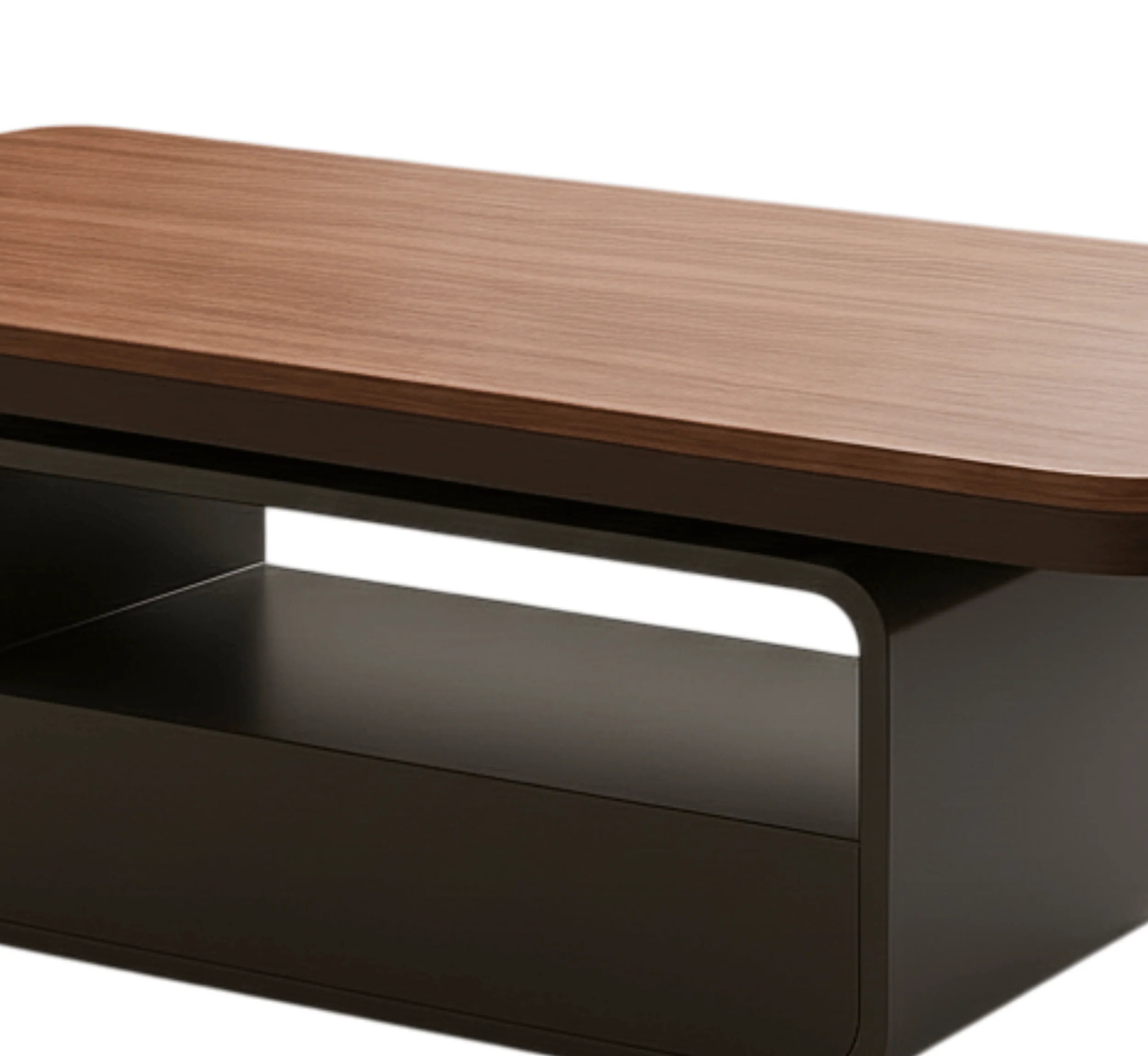 Sibaya Wooden Storage Center Table with wheels