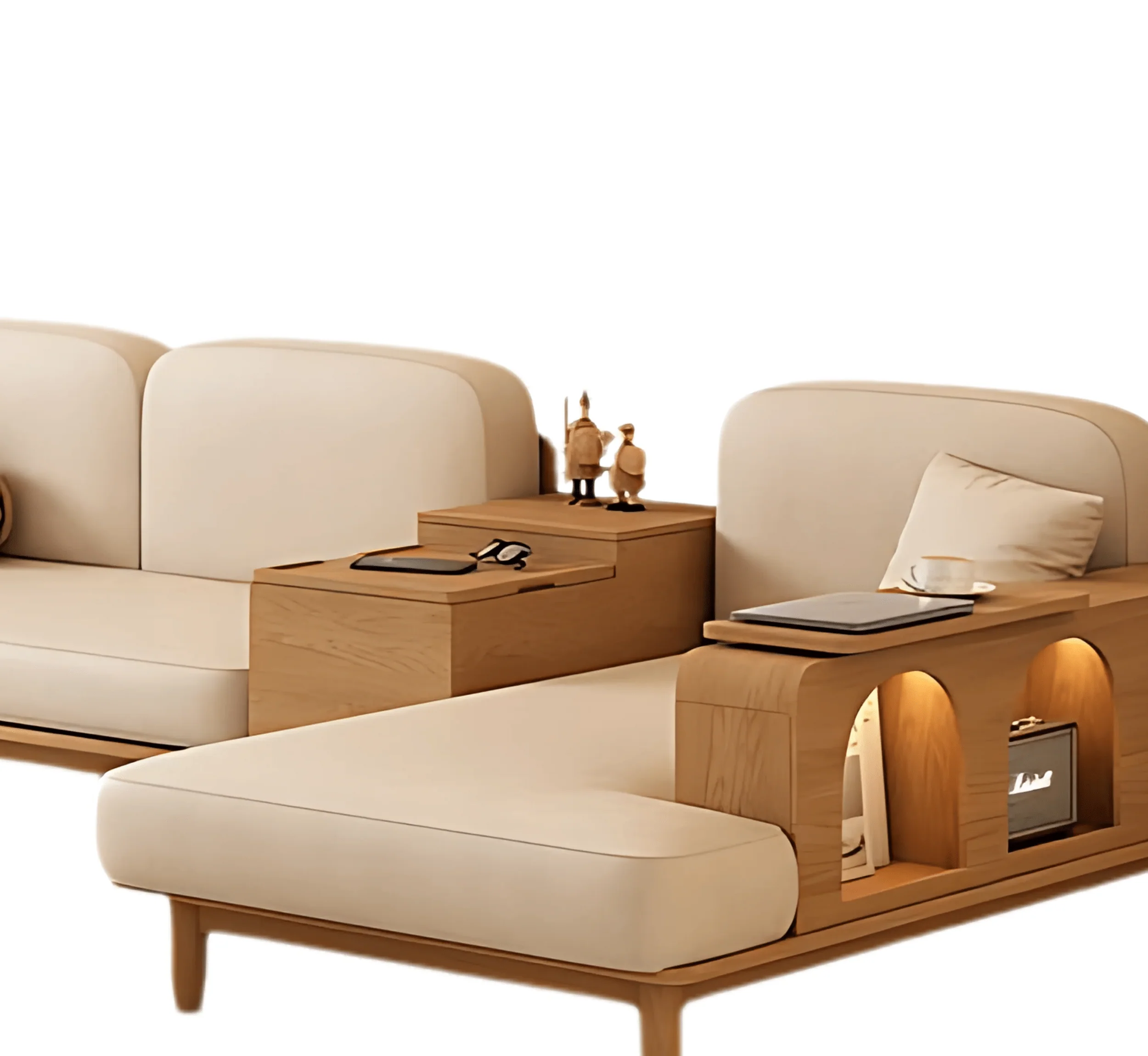 Cara Custom Wooden Upholstered Sofa & Daybed