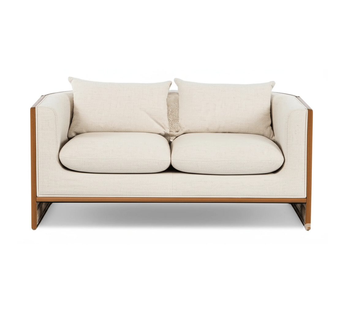 Veda Custom Wooden Upholstered Sofa