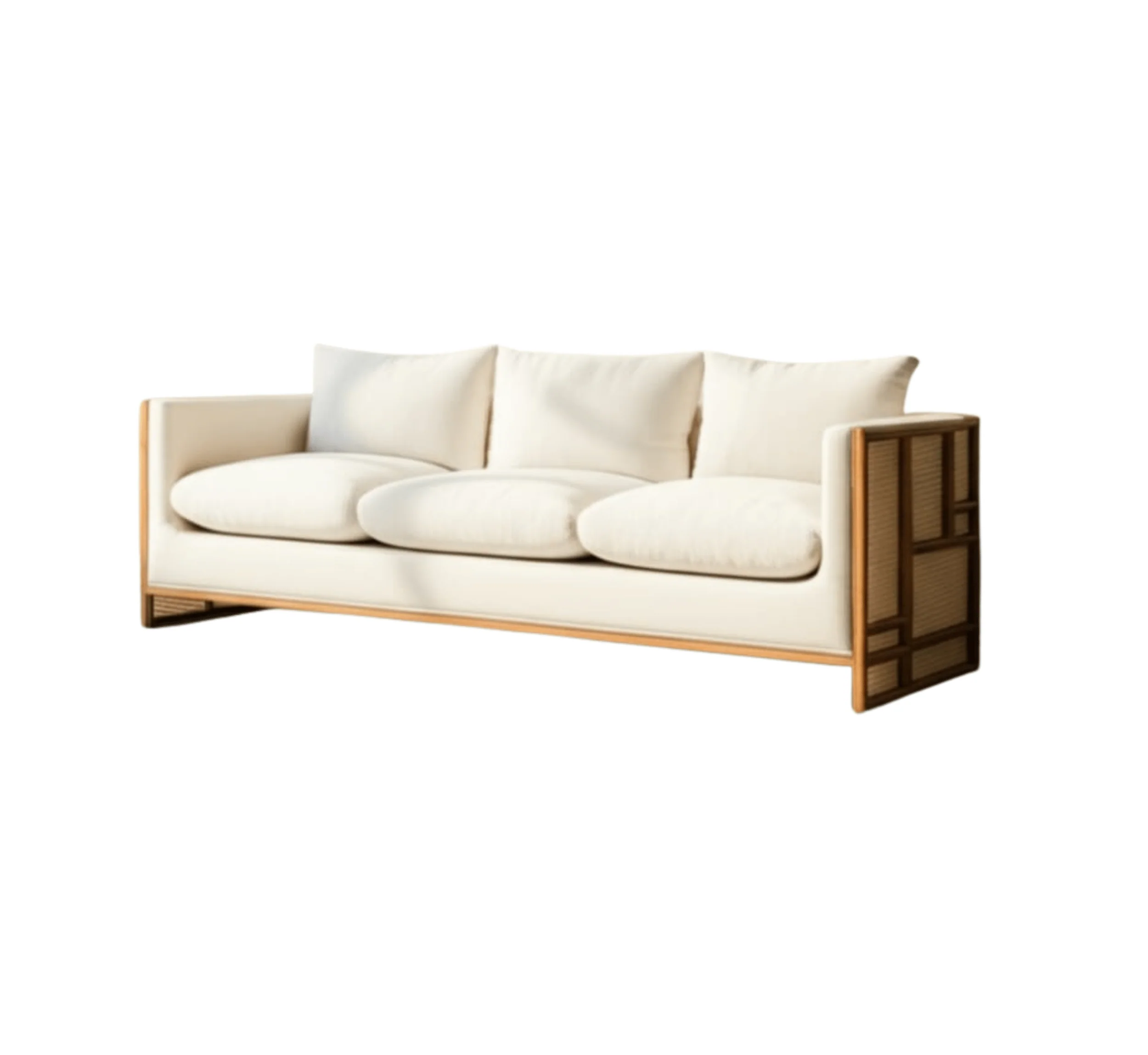 Veda Custom Wooden Upholstered Sofa