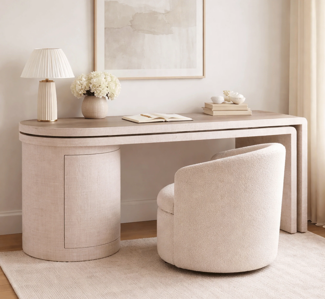 Rose Wooden Home Office Desk