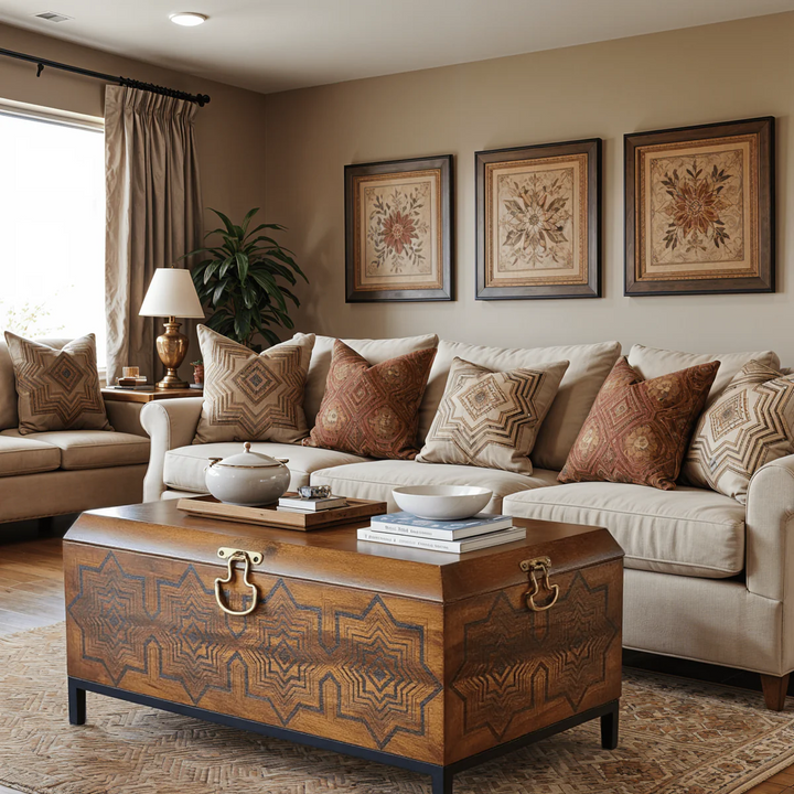 Bahar Trunk Storage Centre table (Sandook)