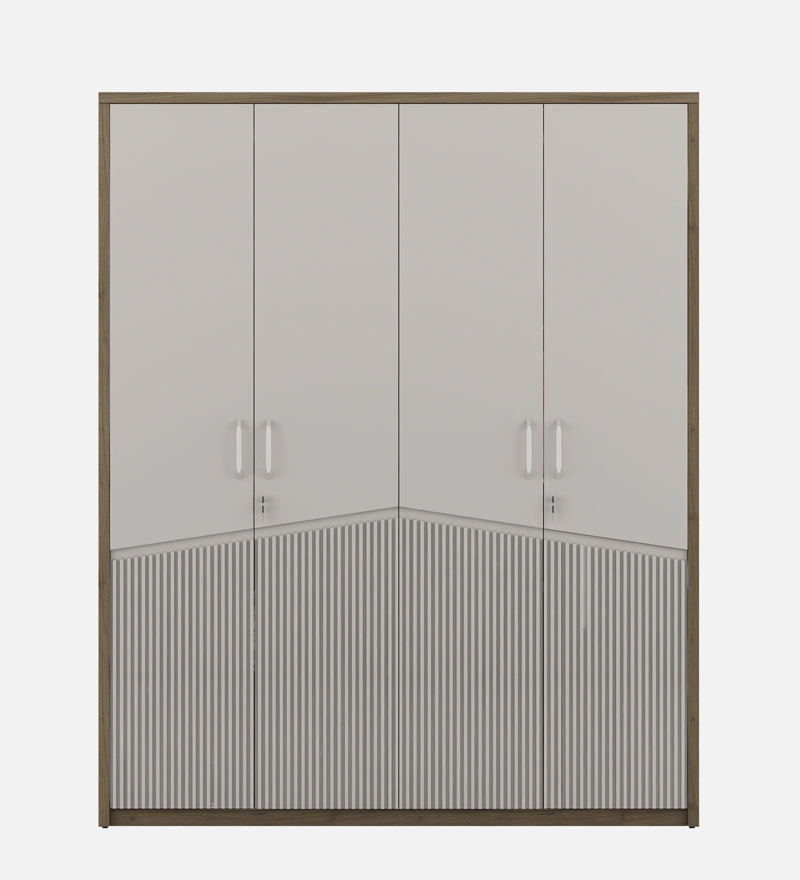 The Nora 4-Door Wardrobe in Lyon Walnut