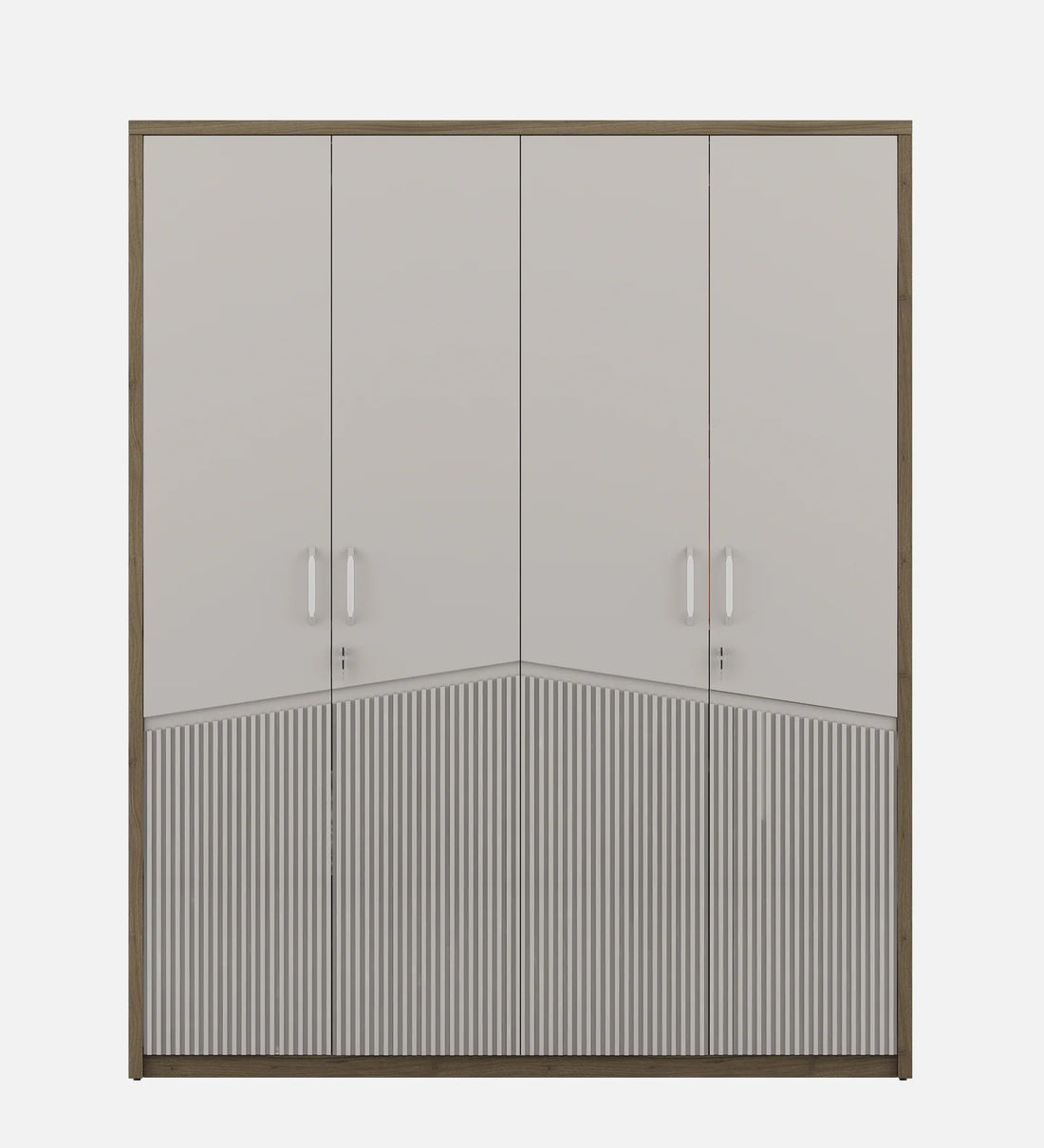 The Nora 4-Door Wardrobe in Lyon Walnut
